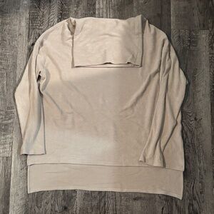The Nines Cowlneck Sweater - Tan - Size Large